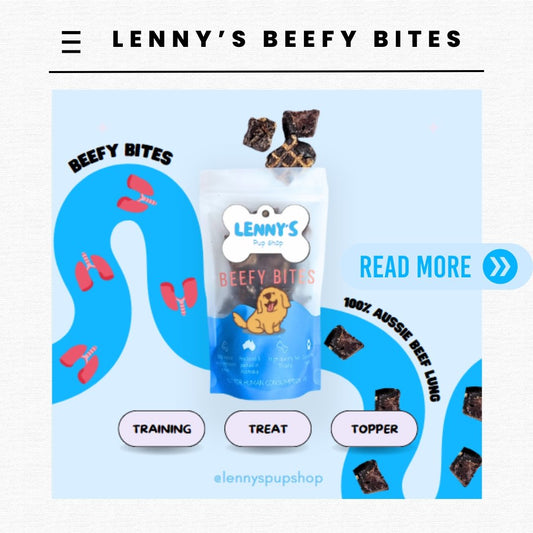Shop the best natural dog treats, made from 100% Australian single-ingredient protein and specially designed to be allergy-friendly. Shop Lenny's Pup Shop.