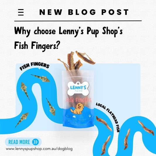 Fish fingers dog treats