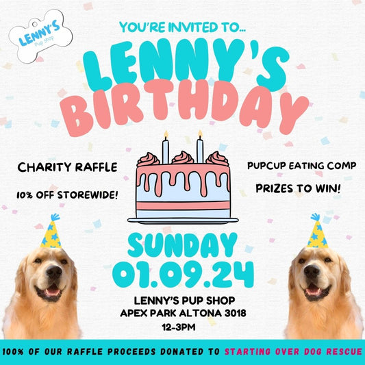 Lenny's events- birthday fundraiser