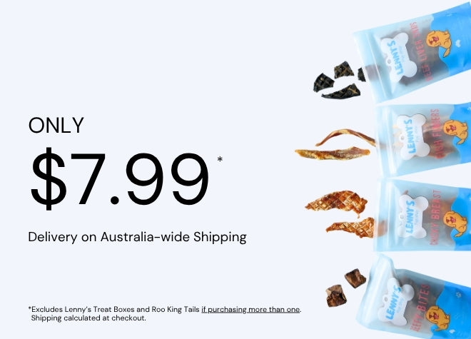 Lenny's Pup Shop- buy natural dog treats and chews for dogs in Australia